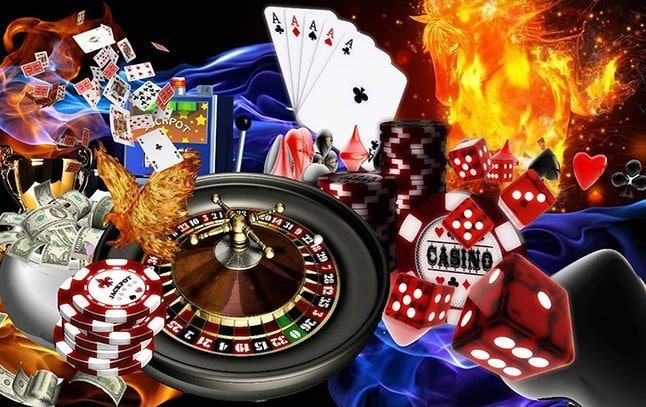 Live dealer at Texas Hold'em Bonus table with community cards displayed